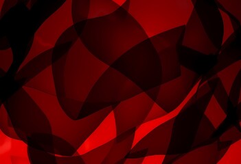 Fototapeta premium Abstract background with red and black flowing ribbons.
