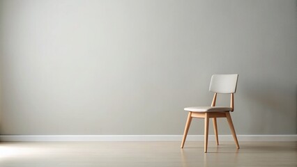 Minimalist Chair Background with Simple Design Elements for Modern Aesthetic and Interior Decor Inspiration, Emphasizing Space and Light for Clean Living Environments