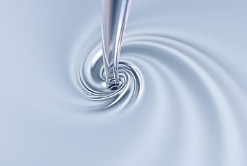 Pipette Swirl A close up of a pipette in motion creating a swirl