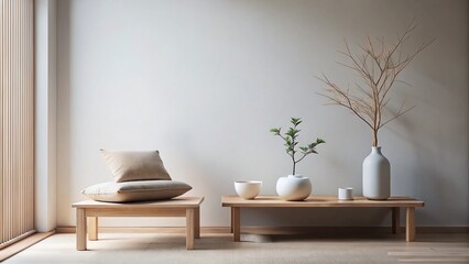 Minimalist Photography Capturing the Essence of Simplicity with Soft Textures and Natural Light, Focusing on Subtle Details to Evoke Emotion and Tranquility in Everyday Spaces