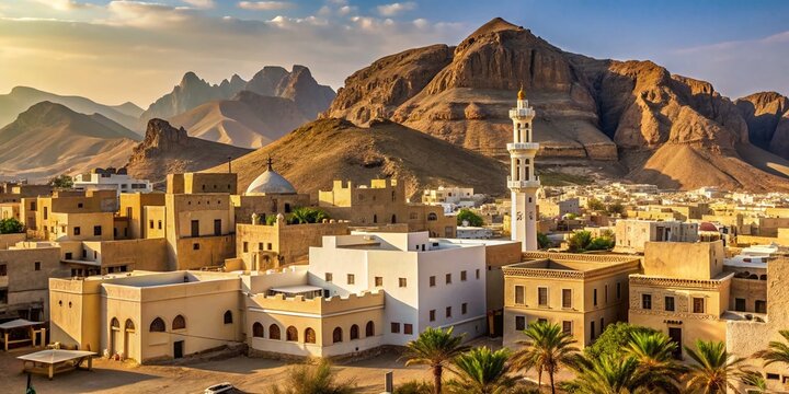 Minimalist Photography of Adan, Yemen: Capturing the Essence of Traditional Architecture and Desert Landscapes in a Serene Composition of Earthy Tones and Simple Forms