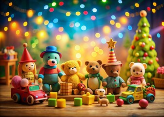 Minimalist Photography of Childhood Imagination Featuring Unique Handmade Toys in a Simple Environment Evoking Nostalgia and Whimsy