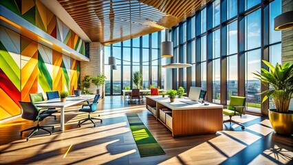 Modern Architectural Photography of Quote Graphic Designs Featuring Creative Shapes, Lines, and Abstract Elements for Inspirational Business and Education Use