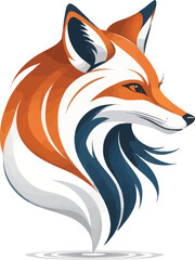 Obraz premium Fox head illustration