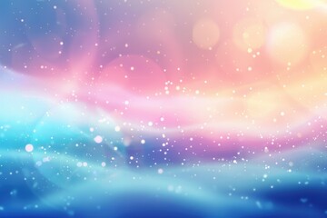 Obraz premium Abstract blurred winter background with frosty snowflakes in soft tones