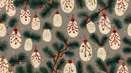 christmas background with christmas tree