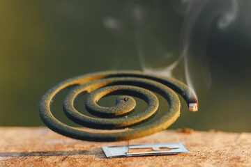 Smoke repellent mosquito repellent coil, effective protection against insects