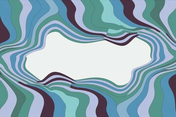 Abstract wavy lines design. Serene blue and green abstract art; evokes feelings of calm and fluidity.  Perfect for backgrounds.