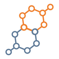 Molecular Structure Icon Design