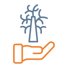 Tree Of Life Vector Icon Design