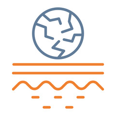 Fototapeta premium Dry Skin Vector Icon Design