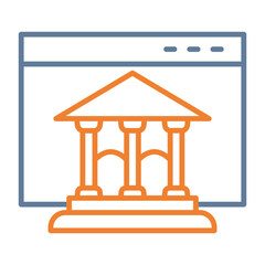 Online Banking Icon Design