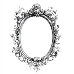 Ornate decorative frame illustration for showcasing images or artwork.