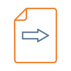 File Move Vector Icon Design