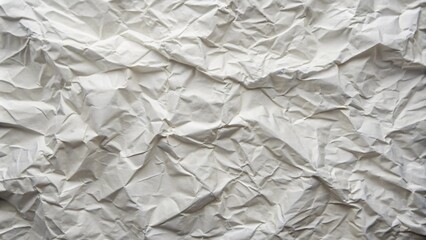 Fototapeta premium white crumpled and creased paper poster texture background 