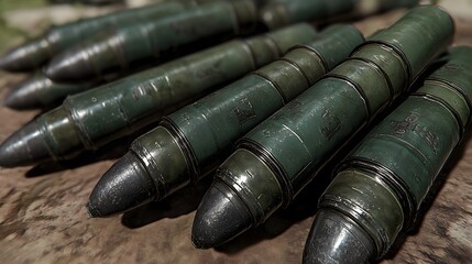 Shell Stockpile: A large stockpile of artillery shells, ready for deployment. 