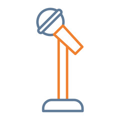 Mic Stand Vector Icon Design