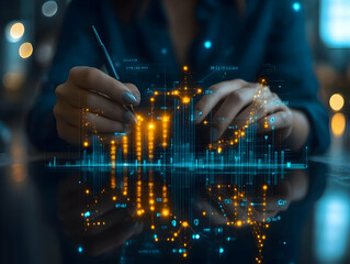 Illustration of Business Analytics Data Analysis Finance