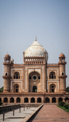 The architecture of Safdarjung Tomb in Delhi, India