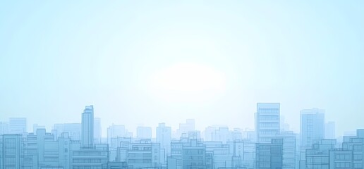 Naklejka premium City in the Mist