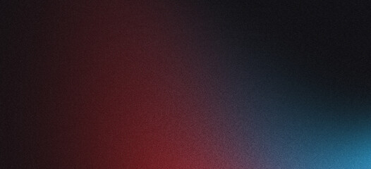 Dark blue, red, and black abstract grainy background with glowing vibrant gradient wave texture noise design perfect for poster header banner wallpaper cover