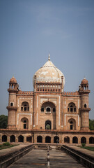 The architecture of Safdarjung Tomb in Delhi, India
