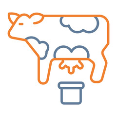 Milking Vector Icon Design