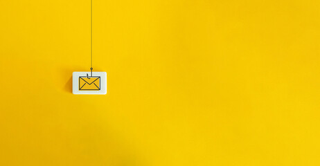 Phishing, Email Fraud, Scam, Deceptive Messages Concept Image and Banner. 