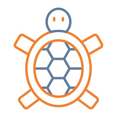 Obraz premium Turtle Vector Icon Design
