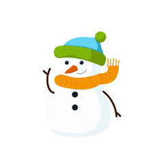 Christmas Snowman Illustration
