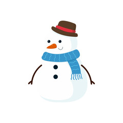 Christmas Snowman Illustration
