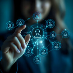 Illustration - Customer Support Network and Communication Technology
