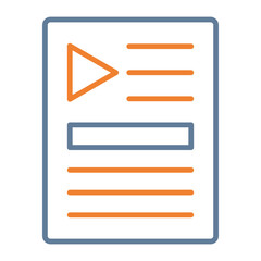 Movie Poster Vector Icon Design