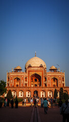 The architecture of Humayun’s Tomb in Delhi, India