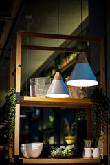 cozy interior in the cafe