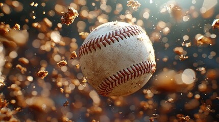 Dynamic Baseball Action Dirt Speed Home Run Sport