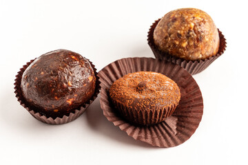 vegan dessert on the white