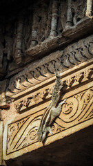 The architecture of Qutub Minar in Delhi, India