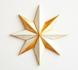 Obraz premium Artistic golden star decoration home interior craft inspiration minimalist design close-up view creative concept