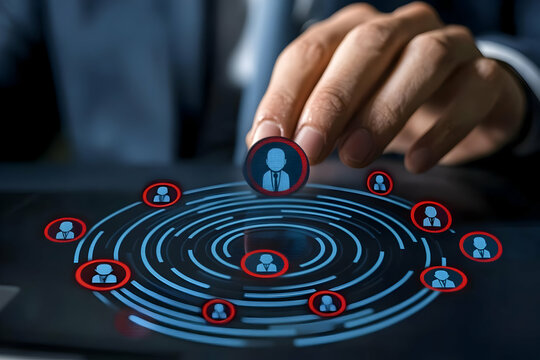 Illustration of Human Resources Management, Recruitment, and Personnel