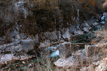 mountain stream in forest