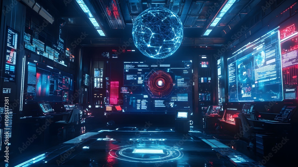 Poster A collaborative workspace showcasing IoT-enabled productivity hubs with 3D glowing task allocation dashboards and 2D live updates. 4k resolution, Cinematic Scene