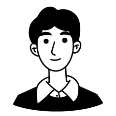 Man avatar icon, vector illustration