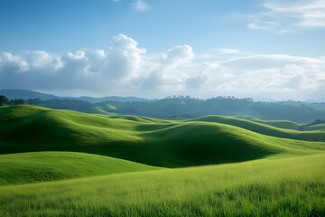 Hills grassland landscape outdoors.