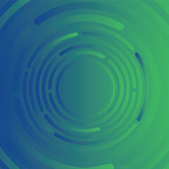 Green gradient minimal background with circle shape. Abstract halftone textured backdrop for banners, presentations, business templates