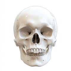 Obraz premium Human Skull Anatomy Detailed Rendering