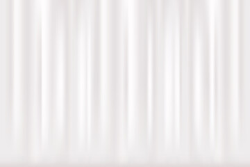 White fabric curtain on gray stage background white color, corrugated metal sheet. Seamless illustration
