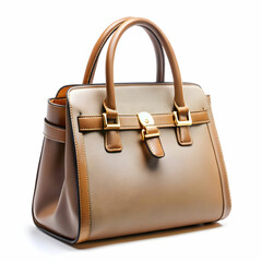 hands bag on white background