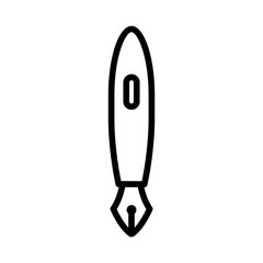 Pen icon in line style