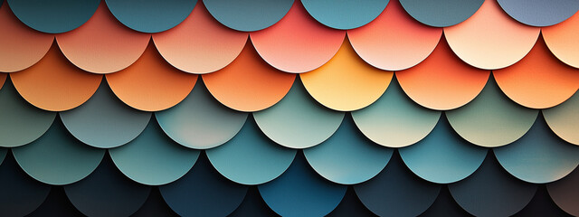 Fototapeta premium Abstract Colorful Scales with Gradient Shades and Bold Artistic Texture